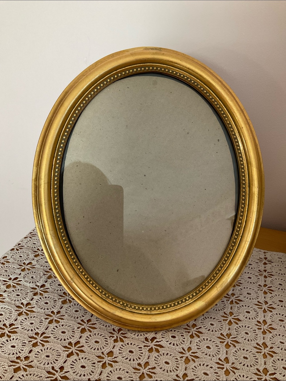Vintage Gold Oval Picture Frame